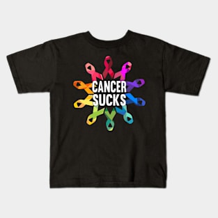 Cancer Sucks Survivor Support Awareness Kids T-Shirt